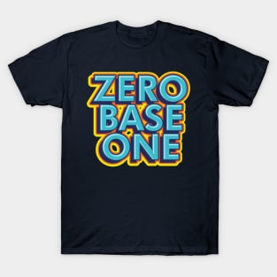 Zero base one zb1 zerose typography kpop name | Morcaworks T-Shirt